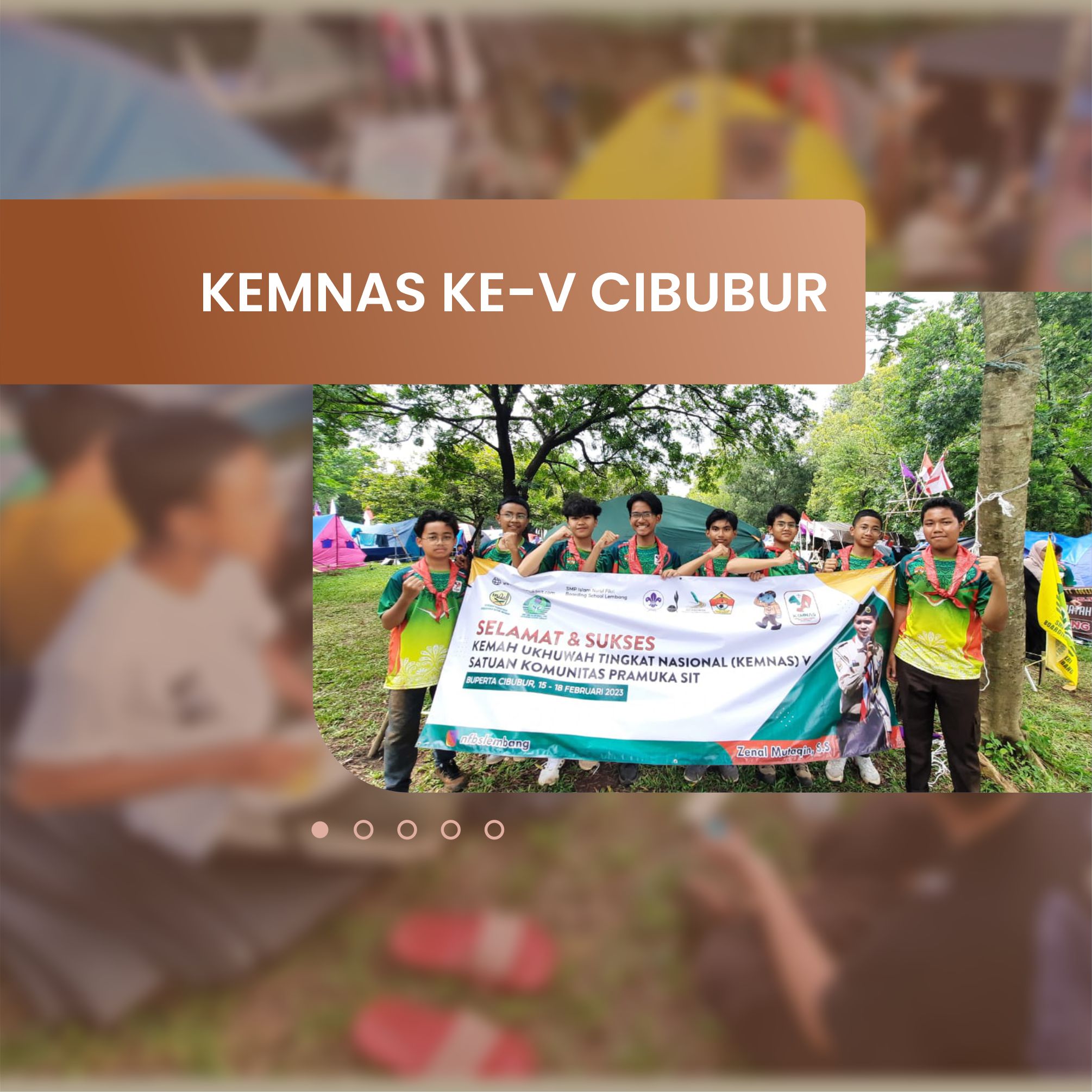 IKUTI KEMNAS KE-V CIBUBUR, NFBS LEMBANG KIRIM 16 PESERTA DARI SANTRI SMP THLOLIB DAN THOLIBAH